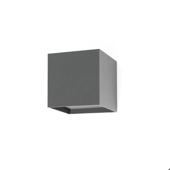 Applique led 3000k cubo da esterno antracite 