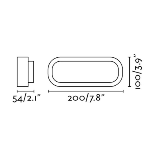 Applique per esterni led 7w 3000k ip65 antracite