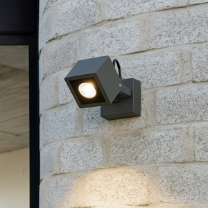 Faretto per esterno led 6w 3000k orientabile antracite