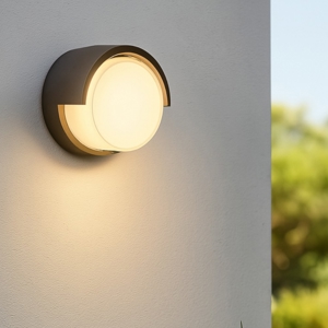 Applique rotondo nero per esterno led 2700k 3300k 4000k
