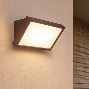 Applique per esterni marrone moderna led 20w 2700k 3300k 4000k