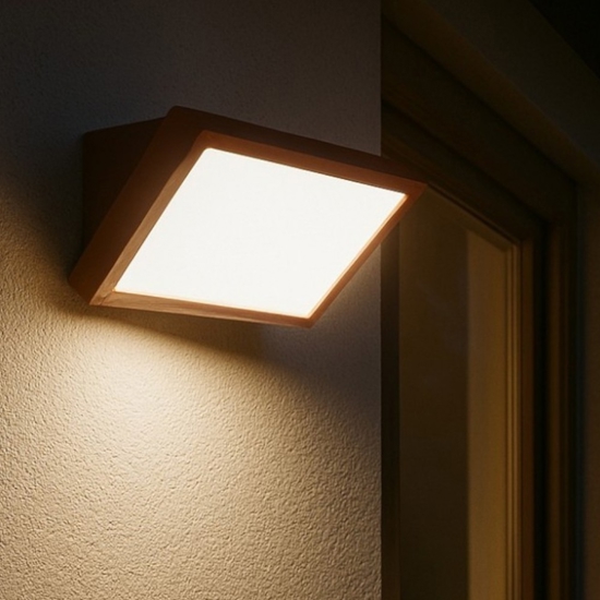 Applique per esterni marrone moderna led 20w 2700k 3300k 4000k