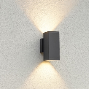 Applique da esterno antracite luce sopra sotto
