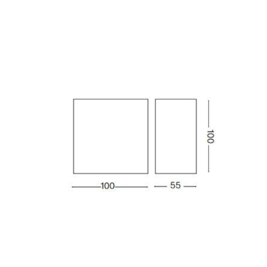 Snow ap ideal lux applique da esterno led 6w 3000k ip65