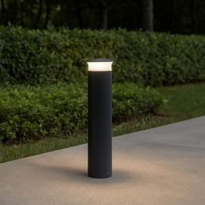 Lampione basso da giardino moderno grafite led