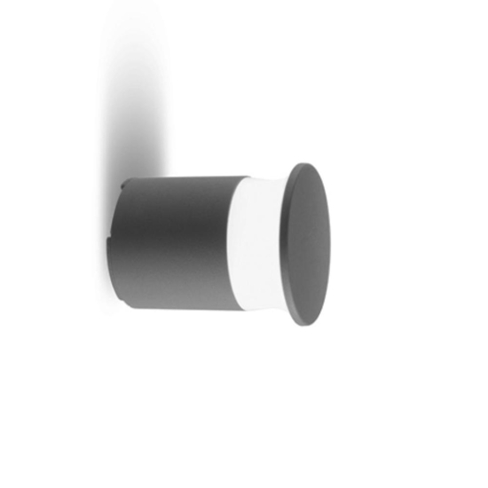Applique per esterno balcone moderna grafite led 9w 4000k ip65