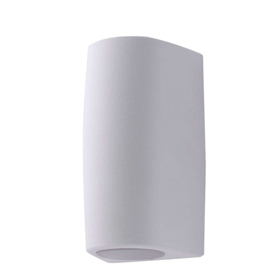 Applique bianca per esterni top light aosta monoemissione ip55