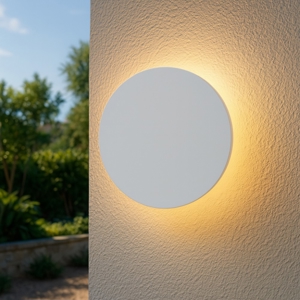 Gea luce applique per esterno ip65 bianca 23 cm led cct