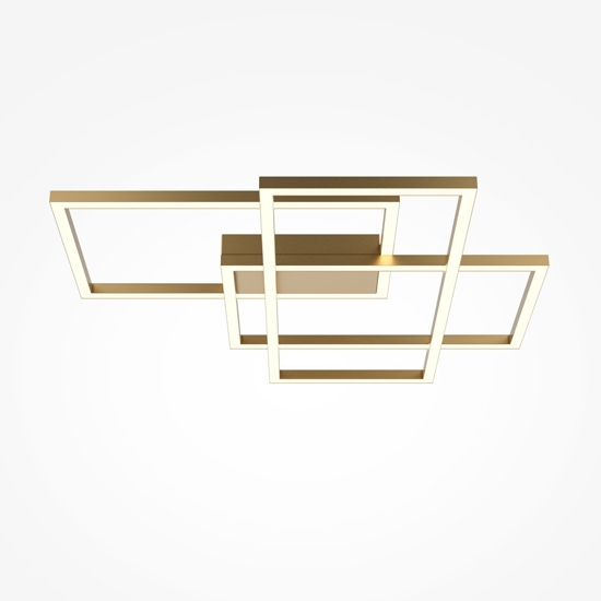Maytoni rida plafoniera moderna colore oro led da 2600k a 3500k