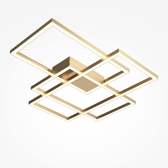 Maytoni rida plafoniera moderna colore oro led da 2600k a 3500k