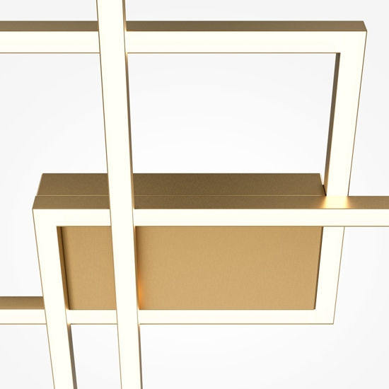 Maytoni rida plafoniera moderna colore oro led da 2600k a 3500k