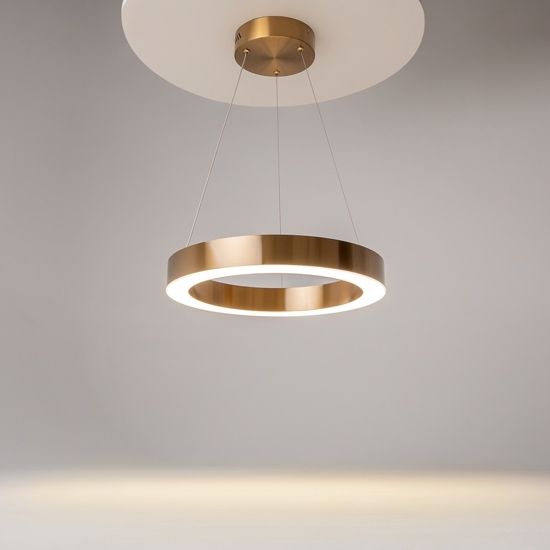 Maytoni saturno lampadario per cucina tondo led 3500k