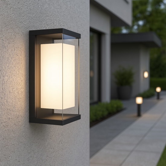 Maytoni baker street applique da esterno led 3000k ip65 rettangolare