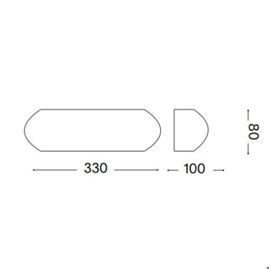 Giove ap1 applique per esterno ip54 antracite ideal lux