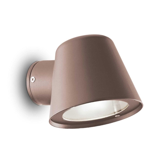 Gas ap1 ideal lux applique per esterno ip43 marrone coffee orientabile