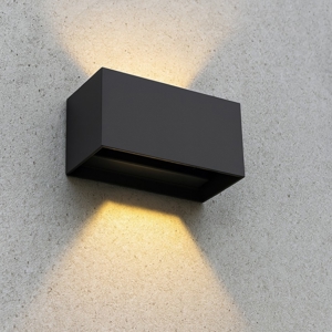 Applique per esterno atom ap d20 ideal lux nera led 3000k ip54
