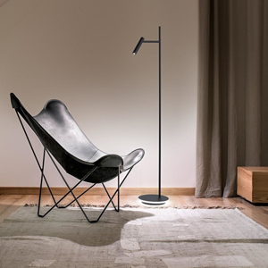 Gambo perenz lampada da terra piantana per studio nero orientabile led 3000k