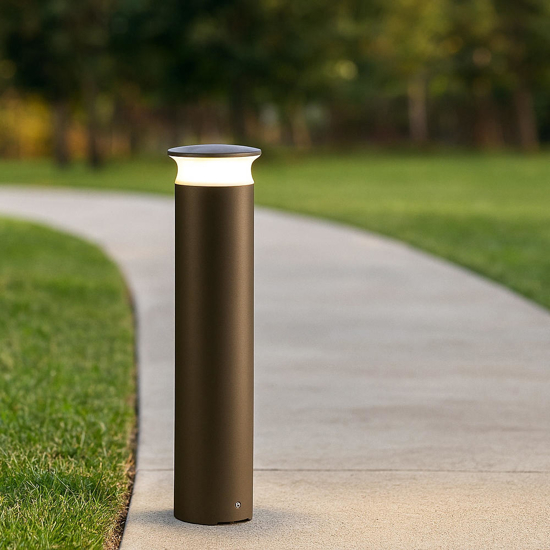 Lampione marrone per giardino moderno led 9w 4000k ip65