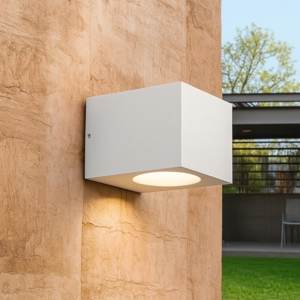 Applique per esterno ip65 bianca led 4000k gea luce