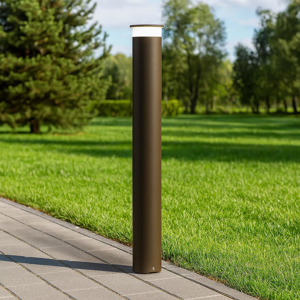 Lampione da esterno giardino marrone 80cm led 9w 3000k