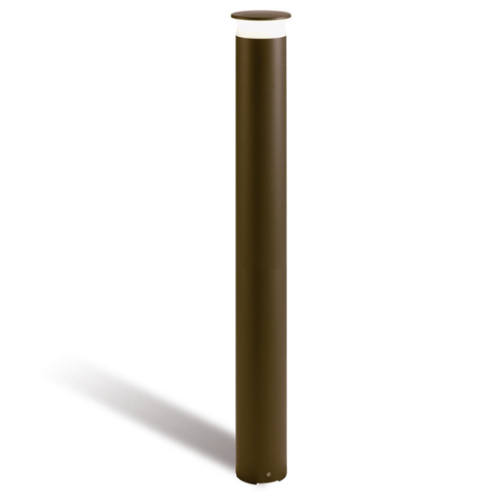 Lampione da esterno giardino marrone 80cm led 9w 3000k