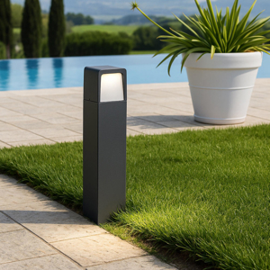 Lampione per esterni moderno grafite led 13w 3000k ip65