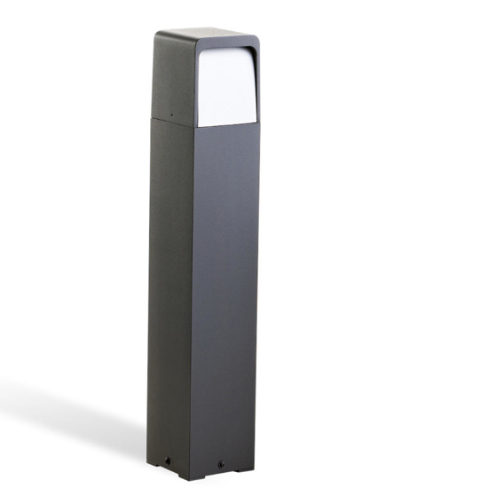 Lampione per esterni moderno grafite led 13w 3000k ip65