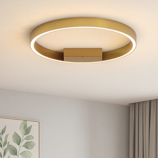 Maytoni rim plafoniera moderna circolare colore oro led 3000k