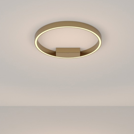 Maytoni rim plafoniera moderna circolare colore oro led 3000k