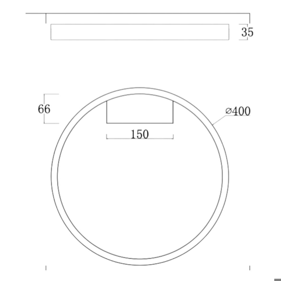 Maytoni rim plafoniera moderna circolare colore oro led 3000k