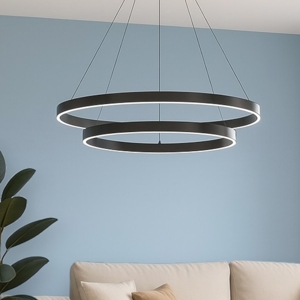 Maytoni rim lampadario moderno rotondo per salotto led 4000k