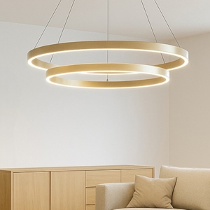 Maytoni rim lampadario moderno colore oro led 4000k orientabile