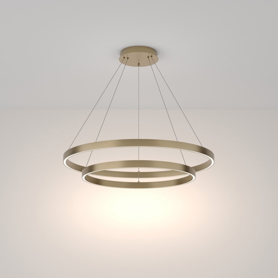 Maytoni rim lampadario moderno colore oro led 4000k orientabile