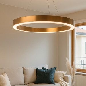 Maytoni saturno lampadario moderno circolare per salotto led 3500k