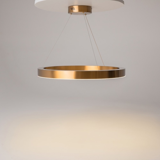 Maytoni saturno lampadario moderno circolare per salotto led 3500k