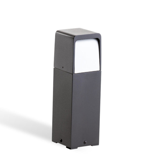 Lampione da esterno giardino grafite led 13w 3000k biemissione