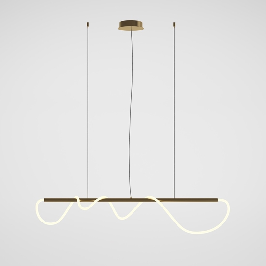 Maytoni tau lampadario da cucina con tubo led 3000k