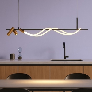 Maytoni tau lampadario da cucina led 3000k con 2 faretti