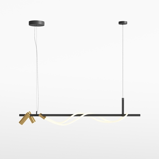 Maytoni tau lampadario da cucina led 3000k con 2 faretti