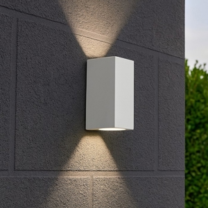 Up ap2 ideal lux applique bianco da esterno balcone giardino ip44 g9 led