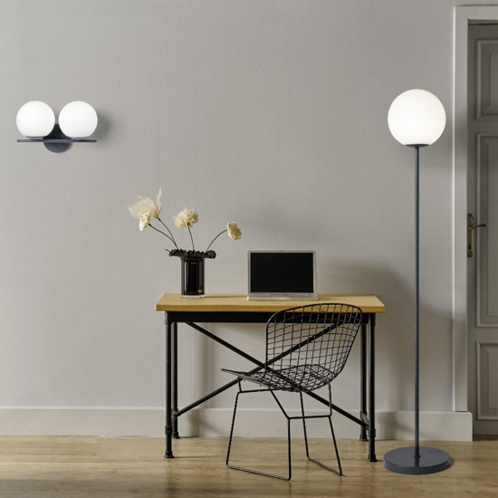 Miloox jugen lampada da terra moderna colore ottanio