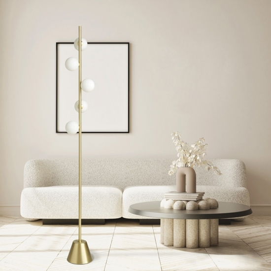 Miloox pomi sforzin lampada da terra moderna oro