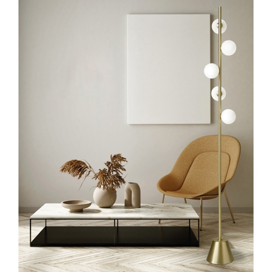 Miloox pomi sforzin lampada da terra moderna oro