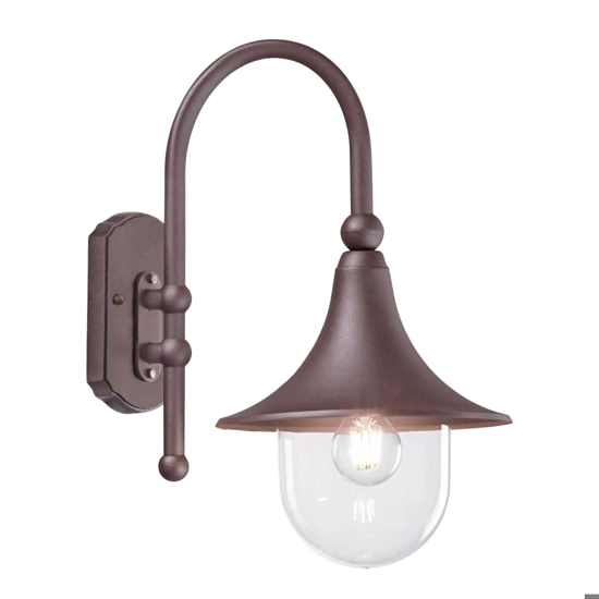 Cima ap1 applique lanterna da esterno marrone ideal lux
