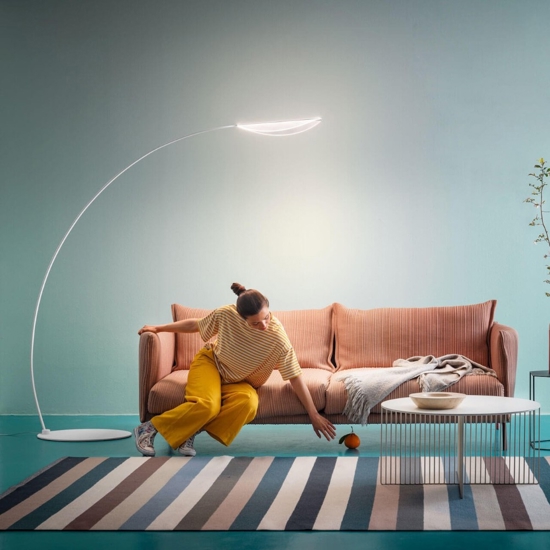Diphy stilnovo lampada ad arco led design moderna