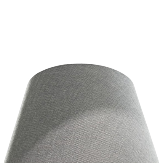 Piantana lampada arco nera orientabile paralume grigio moderna