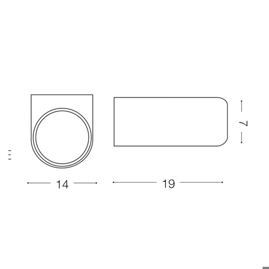 Iko ap1 ideal lux applique per esterno ip54 antracite mdoerna