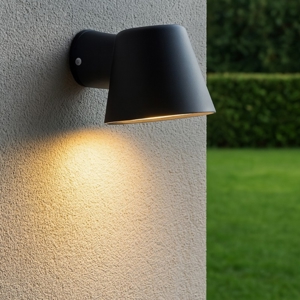 Gas ap1 ideal lux applique nero da esterno ip43 luce verso il basso