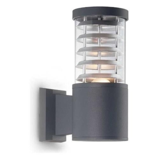 Tronco ap1 ideal lux applique da esterno antracite vetro pirex ip44