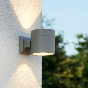 Snif ap1 round applique da esterno ideal lux grigio ip54
